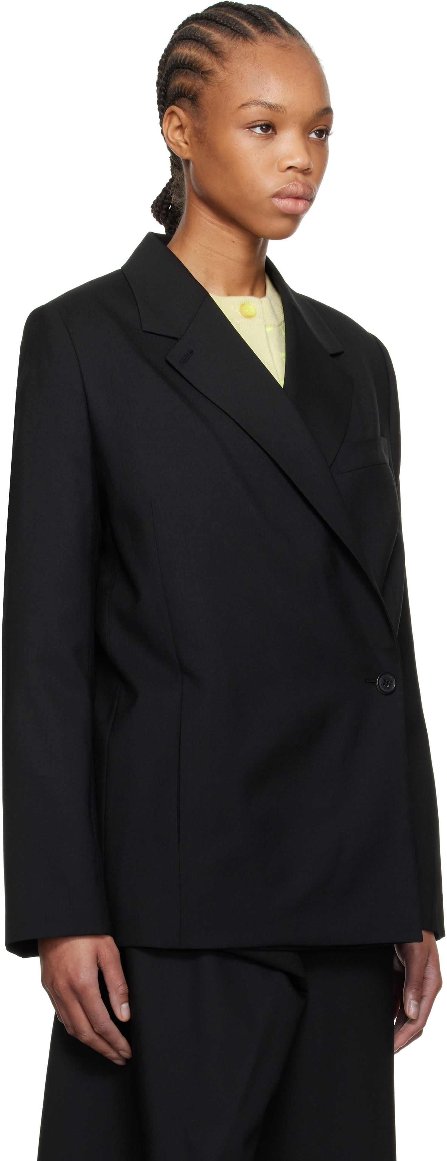 Яке KENZO Kenzo Paris Virgin Wool Blazer Черно | FF52VE2589RA, 1