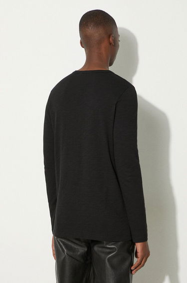 Тениска Samsoe Samsoe Black Long Sleeve T-Shirt Черно | M00013400, 1