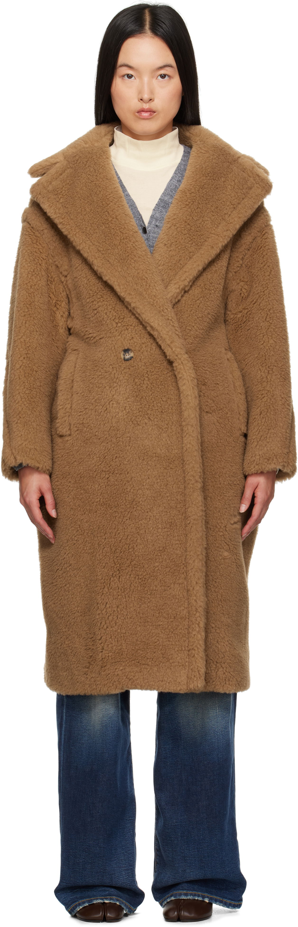 Палта Max Mara Max Mara Teddy Bear Icon Coat Кафяво | 2421016032600 MM10739, 0