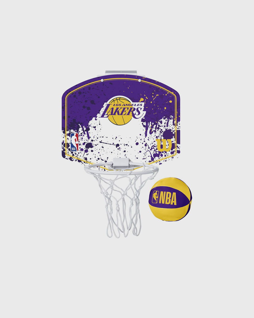 Спортна екипировка Wilson Tennis Los Angeles Lakers NBA Mini Hoop Лилаво | WTBA1302LAL