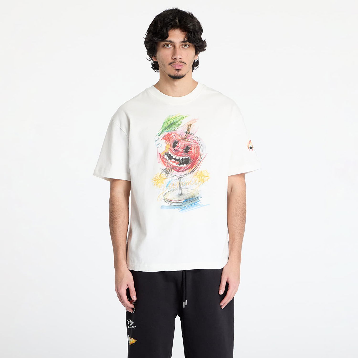 Тениска Footshop FTSHP x Kurňavka T-Shirt Бяло | FTSHP_475, 0