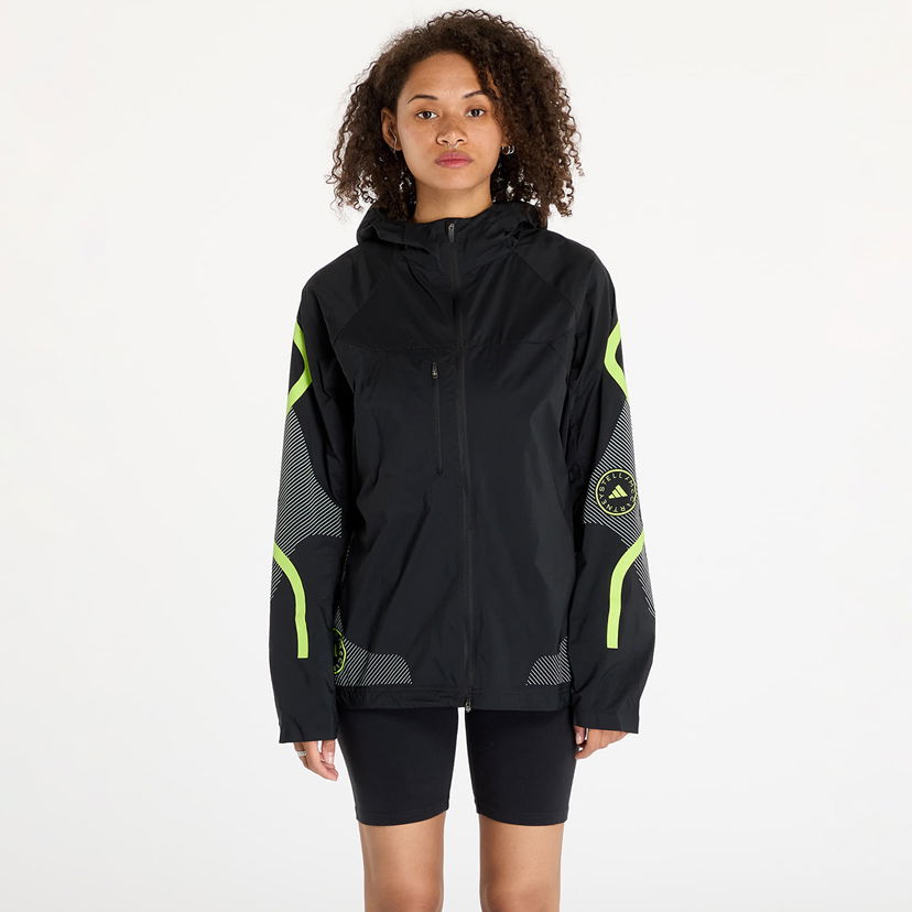 Яке adidas Performance Stella McCartney x TruePace Jacket Black/ Semi Solar Slime Черно | IZ0162