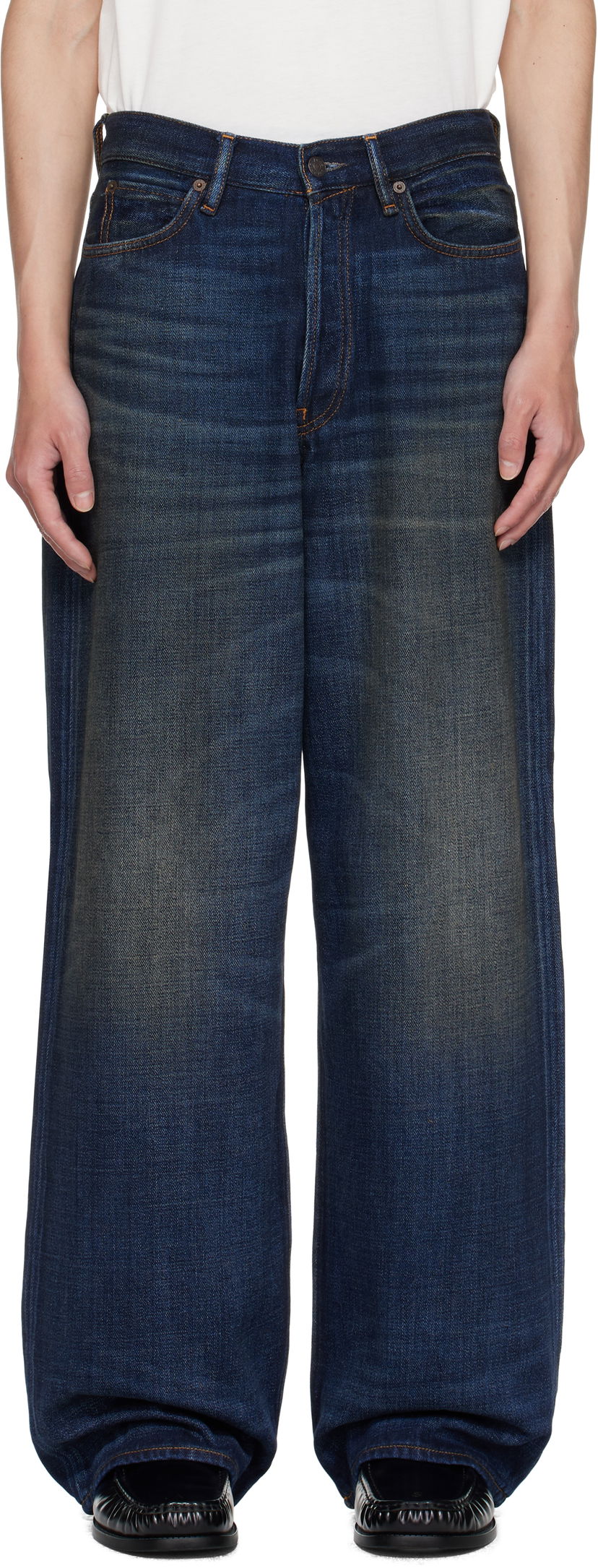 Дънки Acne Studios Acne Studios Loose Fit 1981 Jeans Синьо | C00082-