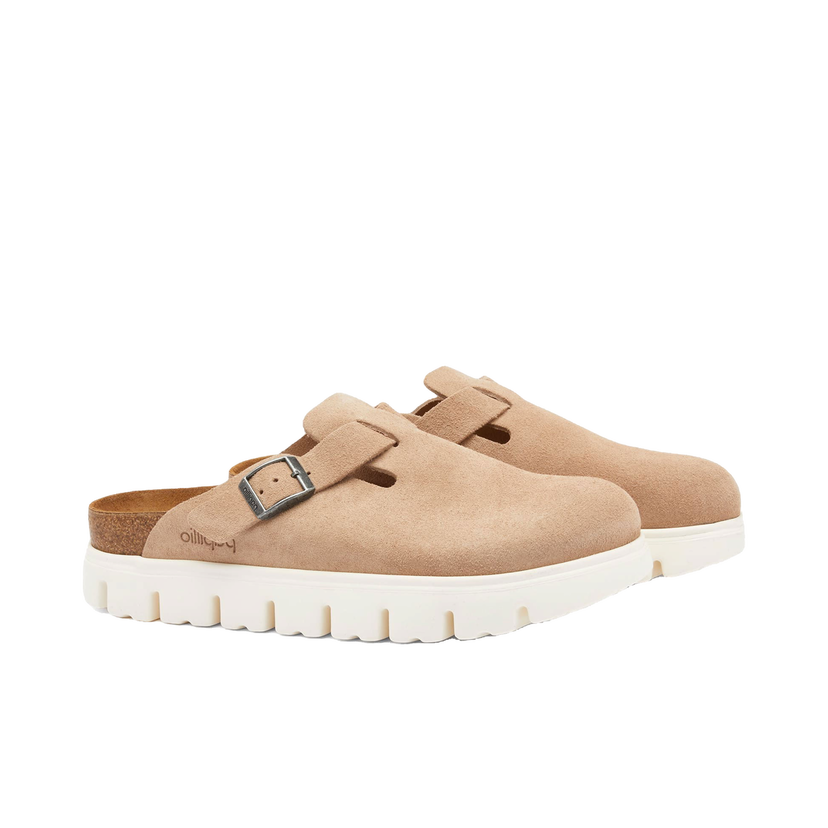 Кецове и обувки Birkenstock Boston Chunky Suede Clogs Бежово | 1026176