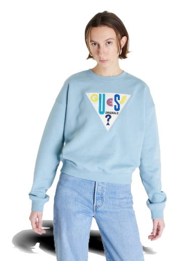 Суитчър GUESS Go Gia Logo Crewneck Синьо | W2RQ19KBJ31-G7FZ