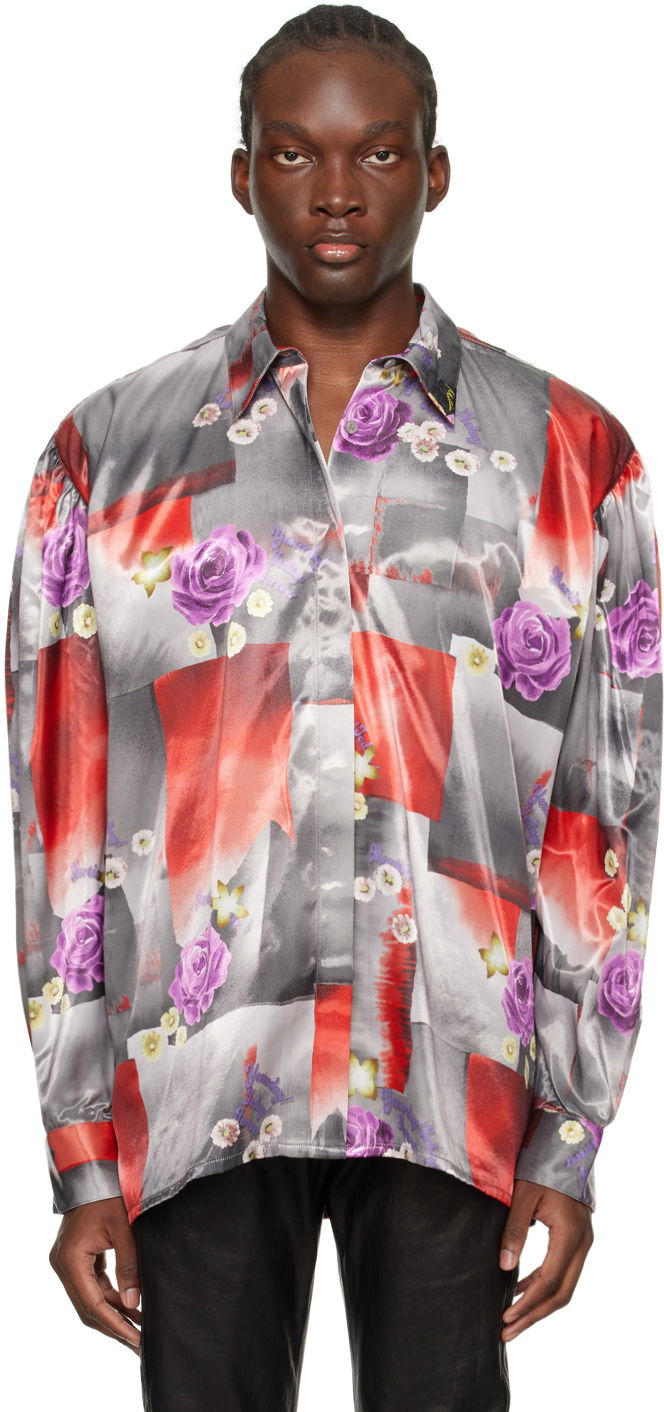 Риза Martine Rose Classic Shirt Червено | MRSS24-438B