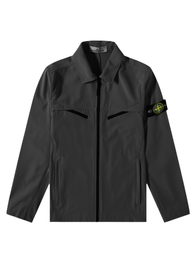 Ветровка Stone Island Light Soft Shell-R Jacket Черно | 781541027-V0029