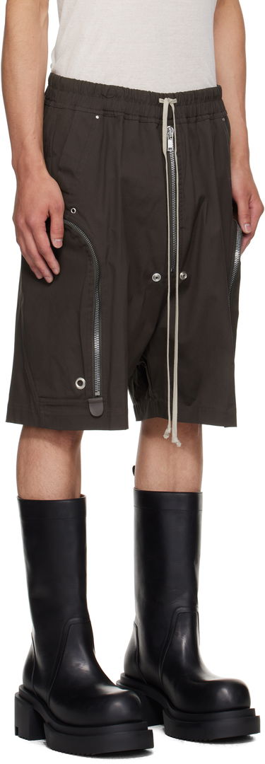 Къси панталони Rick Owens Rick Owens Bauhaus Bela Cargo Shorts Черно | RU02E1392 TE, 4