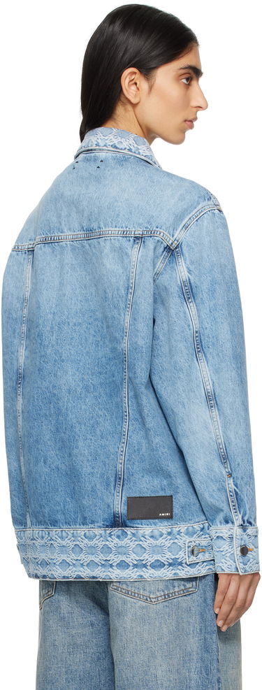 Яке AMIRI AMIRI MA Quad Jacquard Trucker Denim Jacket Синьо | AWDNTR1004, 2