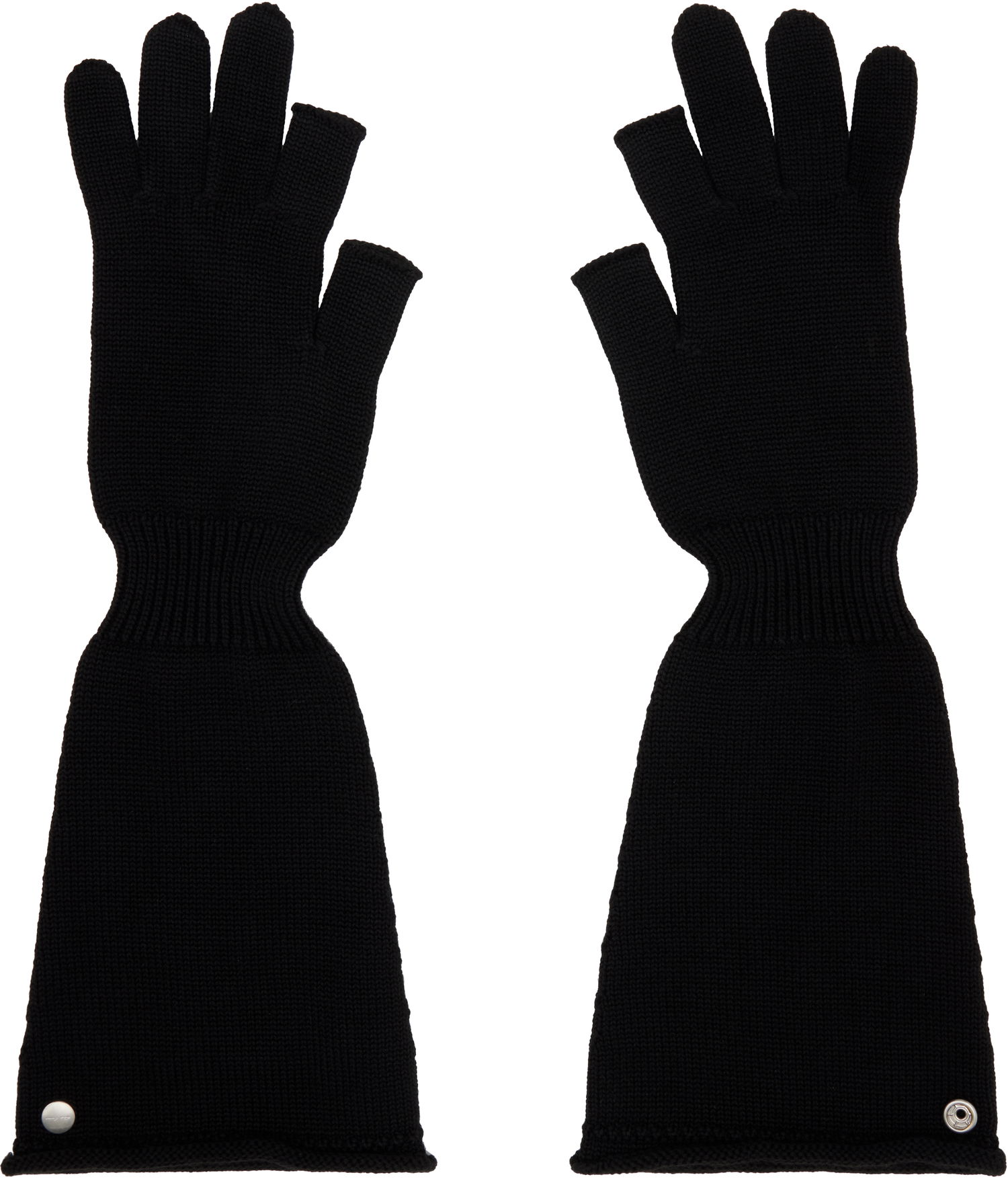 Ръкавици Rick Owens Rick Owens Sphinx Long Fingerless Gloves Черно | RU02E1489 M, 0