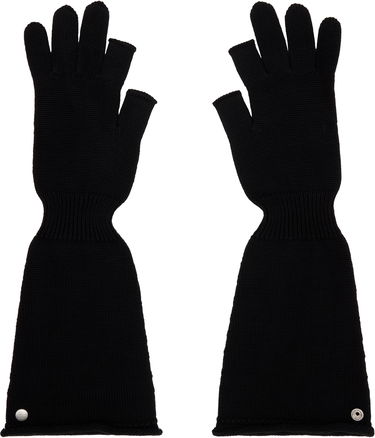 Ръкавици Rick Owens Rick Owens Sphinx Long Fingerless Gloves Черно | RU02E1489 M, 0