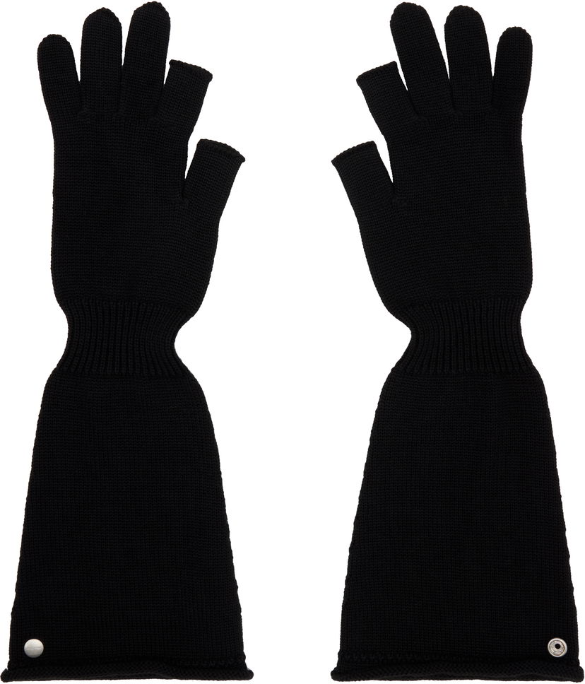 Ръкавици Rick Owens Rick Owens Sphinx Long Fingerless Gloves Черно | RU02E1489 M