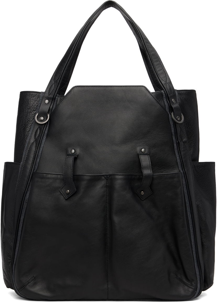 Голяма пазарска чанта KIKO KOSTADINOV Kiko Kostadinov Inex Leather Tote Черно | KKAW25BG04-147