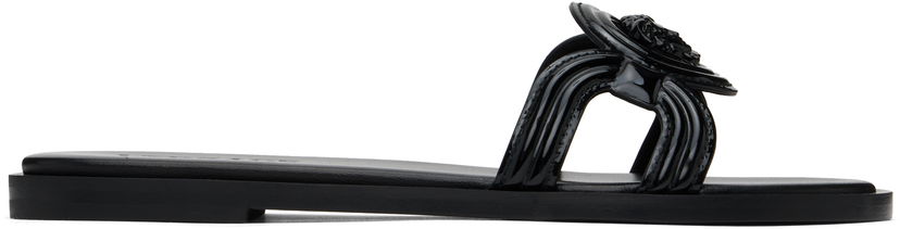 Аксесоари Versace Versace Medusa '95 Flat Sandals Черно | 1018364_D2VE_1B000