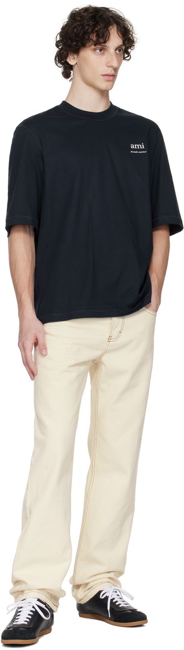 Тениска AMI AMI Paris Cotton T-Shirt Черно | HTS048.JE0119, 3