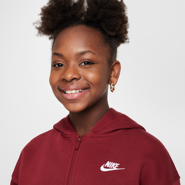 Суитчър Nike Nike Sportswear Club Fleece Full-Zip Hoodie Бургунди | FD2931-677, 2