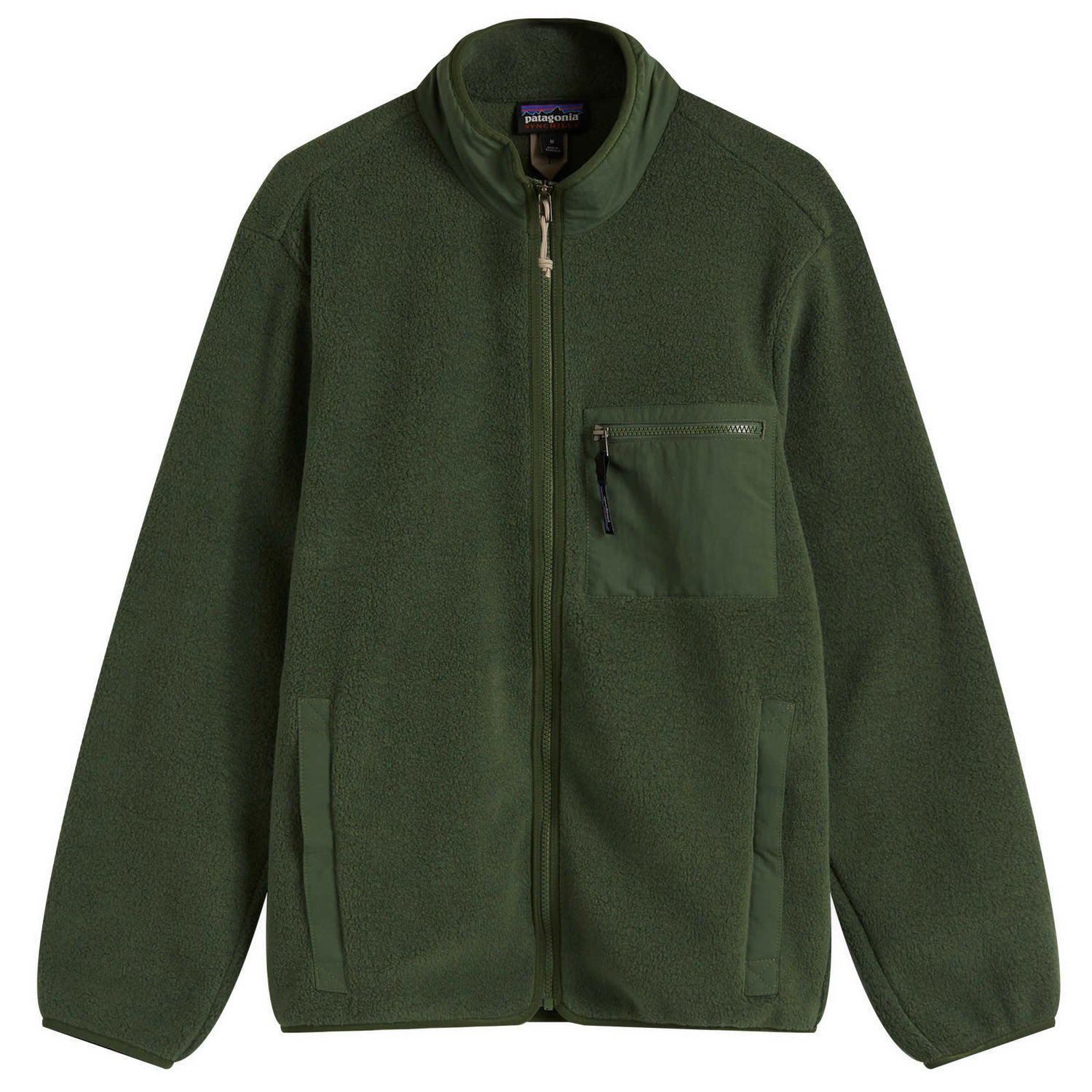 Суитчър Patagonia Fleece Jacket With A Chest Pocket Зелено | 22991-TPGN, 0