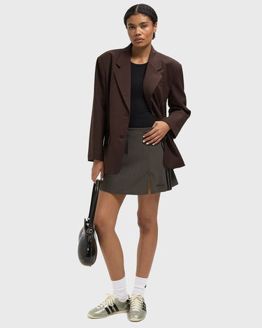 Пола adidas Originals Pinstripe Mini Skirt Зелено | JY3516, 2