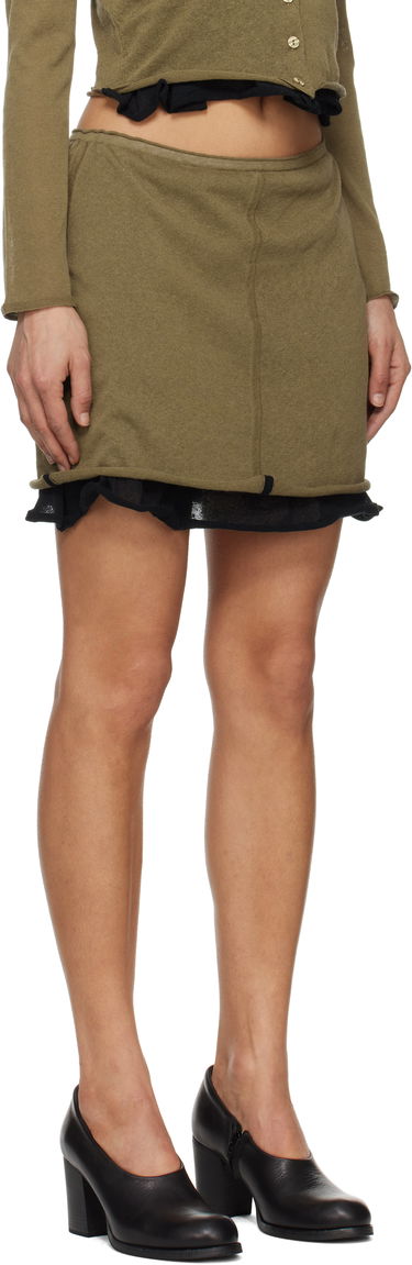 Пола Eckhaus Latta Eckhaus Latta Veil Miniskirt Зелено | 8030-EL-PS25-B -, 1