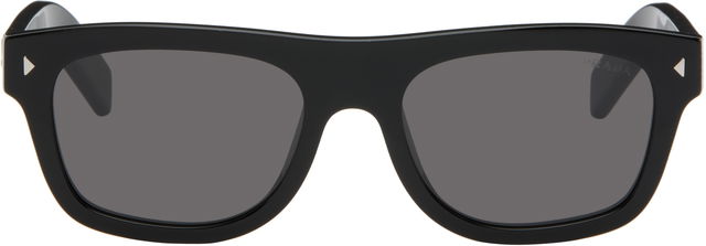 Bold Square-Frame Sunglasses with Triangular Accents