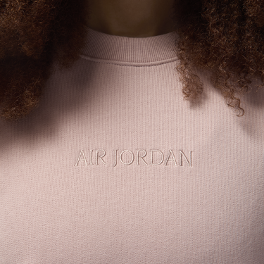 Суитчър Jordan Fleece Wordmark Crewneck Sweatshirt Розово | FZ3950-601, 2