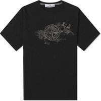 Тениска Stone Island Camo One Badge Print T-Shirt Черно | 80152RCE8-V0029, 1