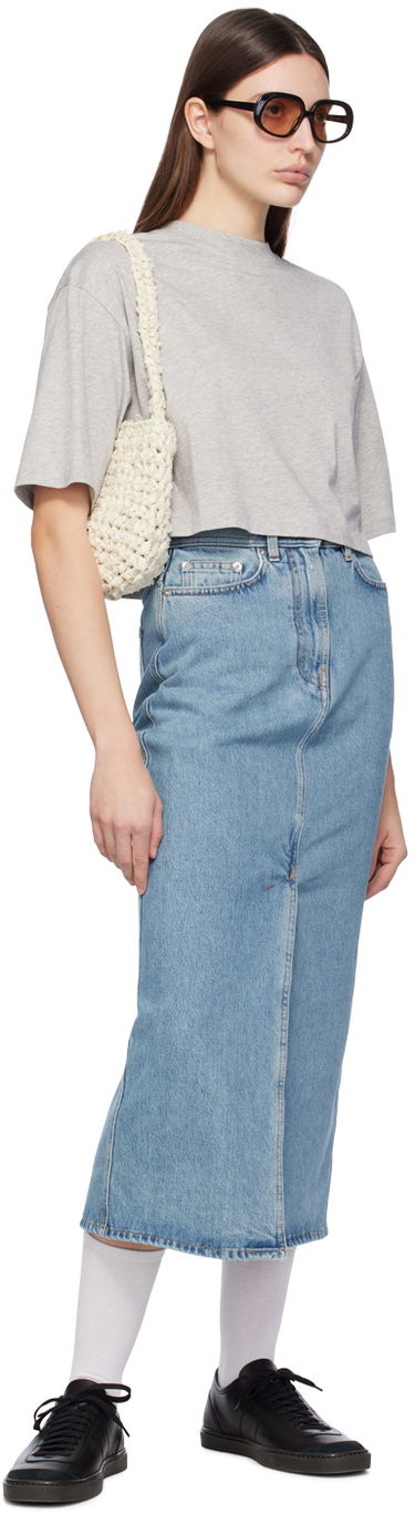 Пола Loulou de Saison Loulou de Saison Rona Denim Maxi Skirt Синьо | RONA, 3
