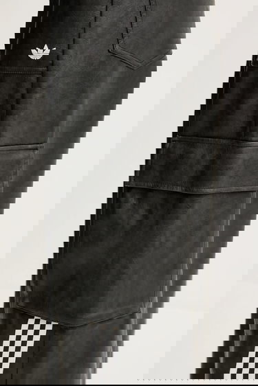 Карго панталони adidas Originals adidas Originals Faux Leather High Waist Wide Leg Cargo Pants Черно | JX9226, 5