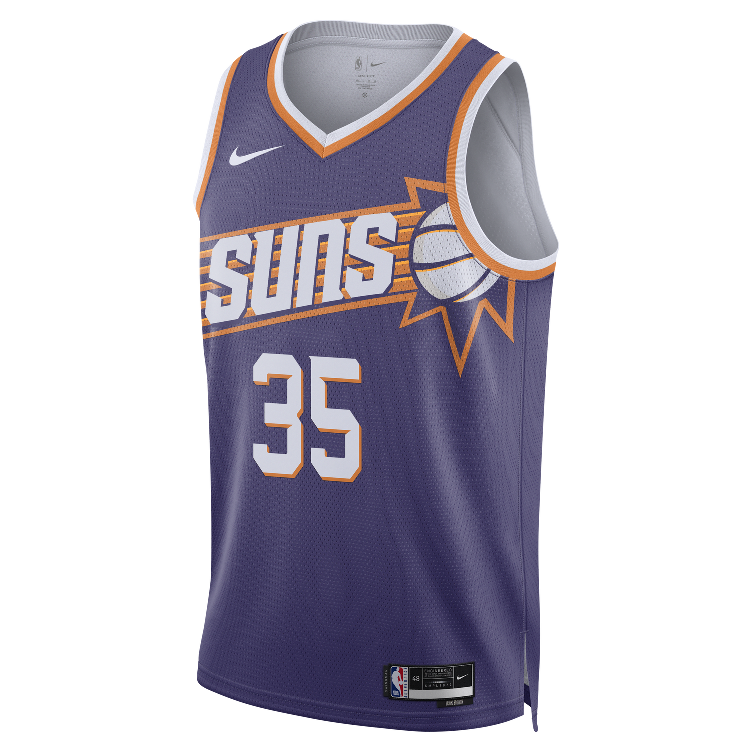 Фланелка Nike Phoenix Suns 2023/24 Icon Edition Dri-FIT NBA Swingman Jersey Тъмно синьо | DV4855-570, 0