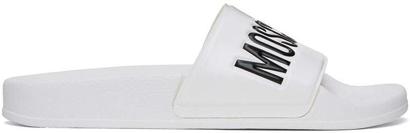 Кецове и обувки Moschino Moschino Pool Slides Бяло | MA28022G1F M10 100