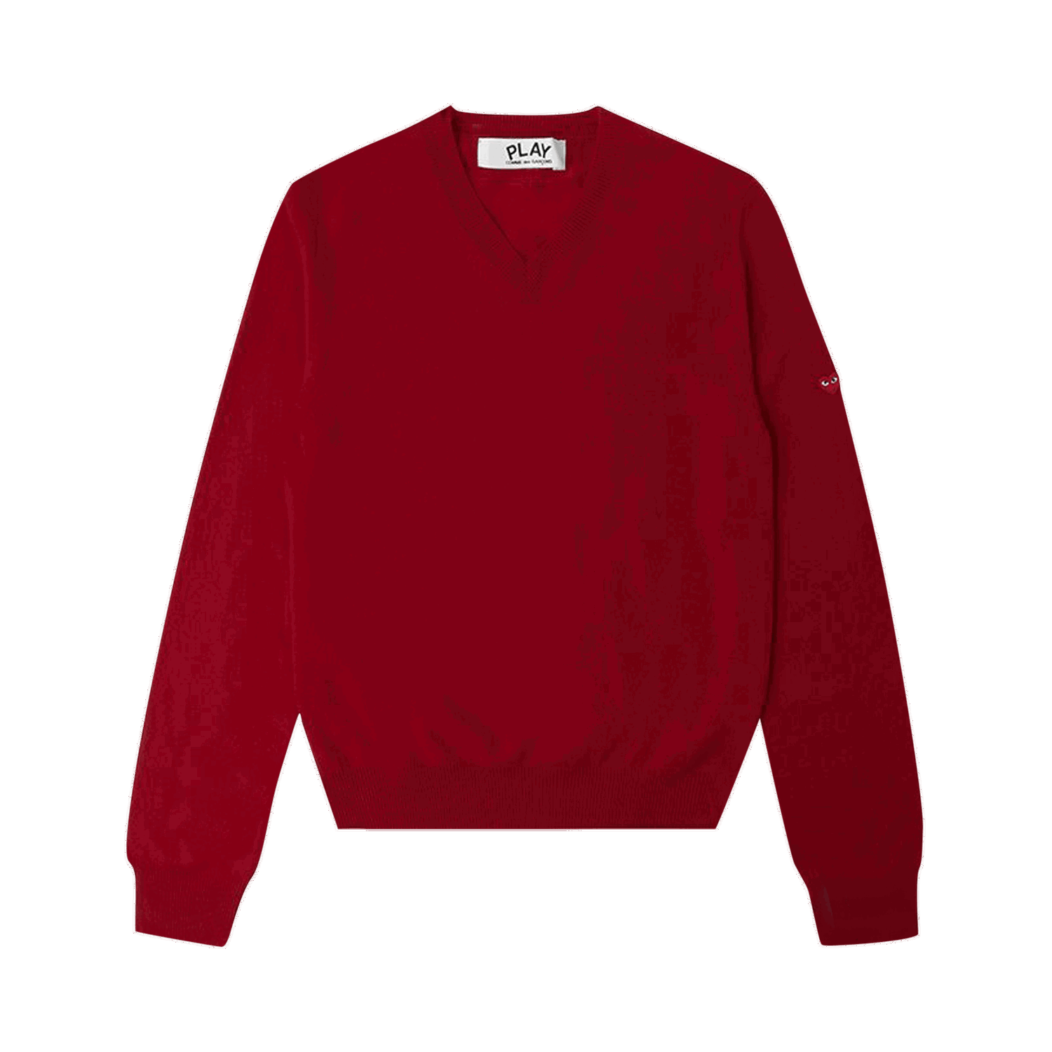 Пуловер Comme des Garçons PLAY Small Heart Crewneck Бургунди | az n040 051 4, 0