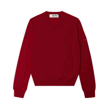 Пуловер Comme des Garçons PLAY Small Heart Crewneck Бургунди | az n040 051 4, 0