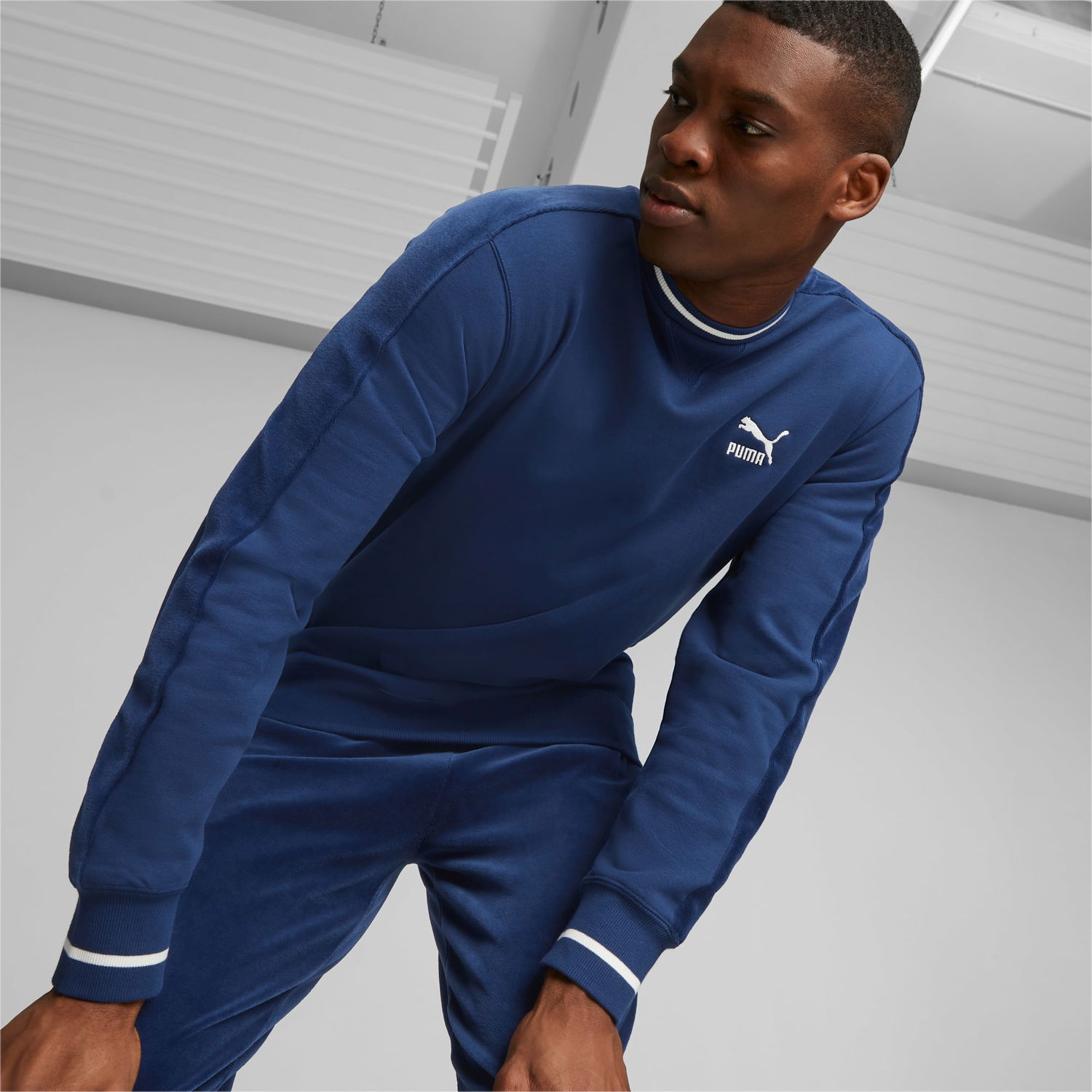Суитчър Puma T7 Sweatshirt Herren Тъмно синьо | 621307_15, 0