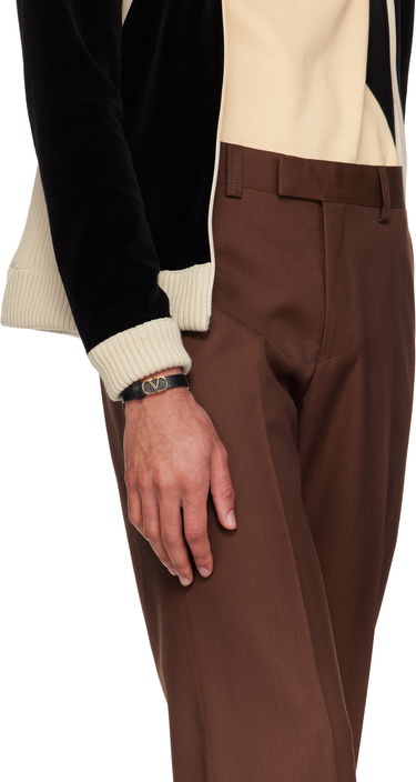 Гривна Valentino Valentino Garavani VLogo Signature Grainy Calfskin Bracelet Черно | 6Y2J0S49BAX, 2