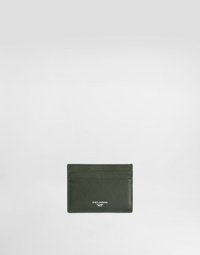 Dolce & Gabbana Woven Calfskin Card Holder