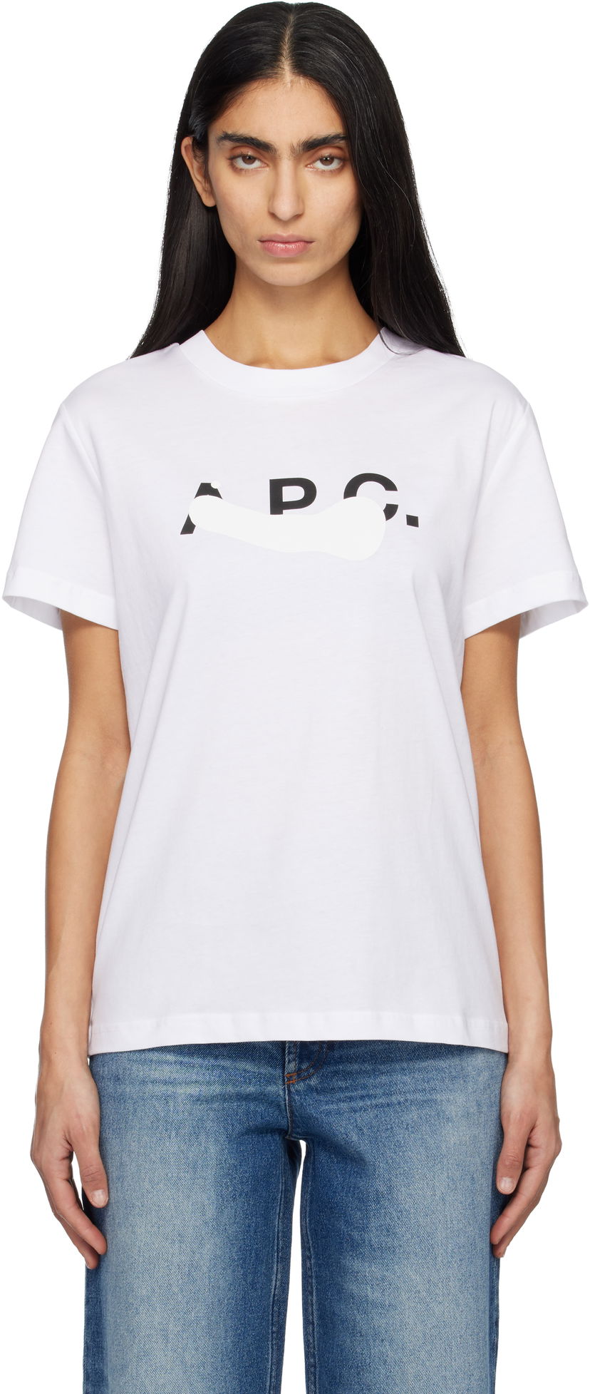 Тениска A.P.C. Tache T-shirt Бяло | COHBM-M26458