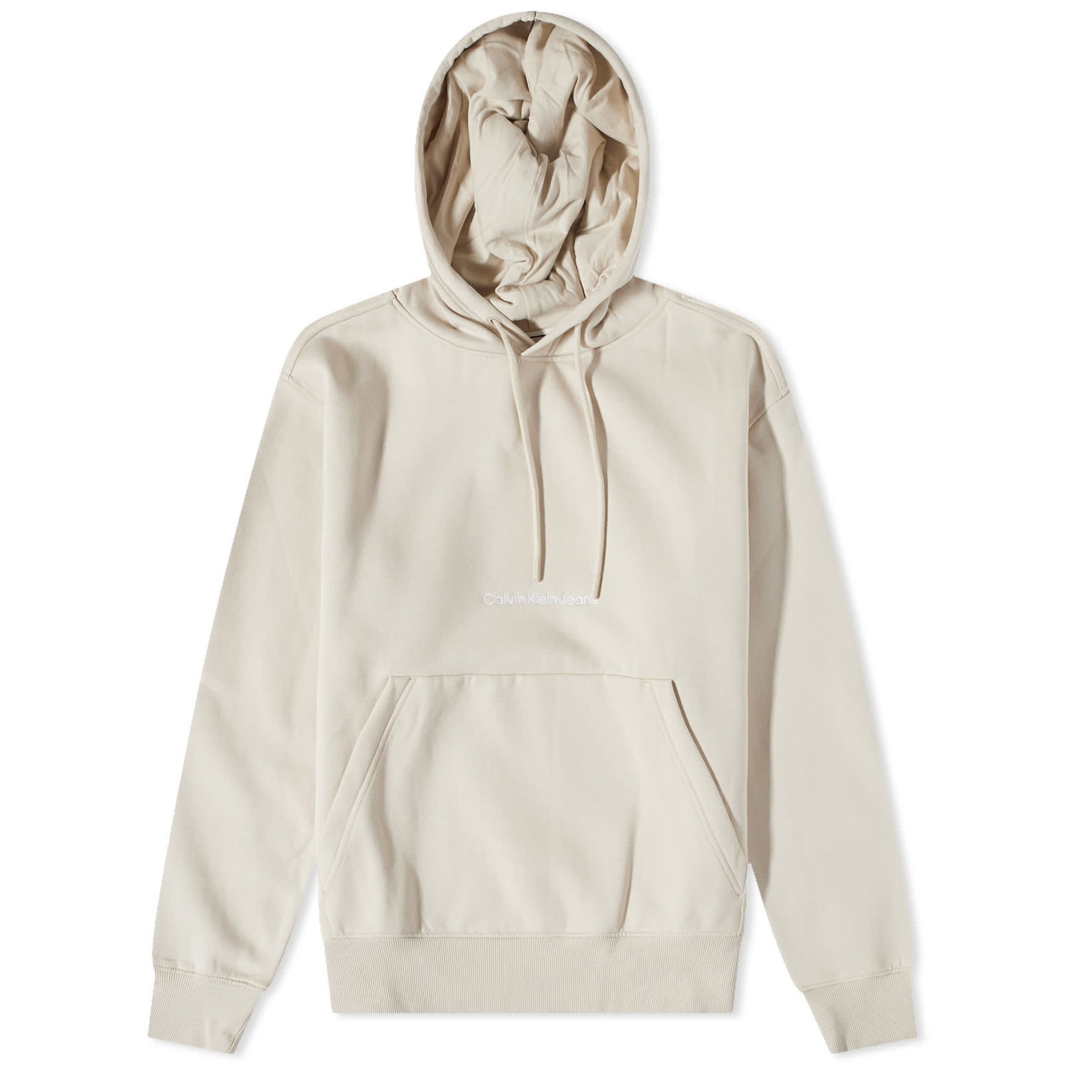 Суитчър CALVIN KLEIN Institutional Hoody Бежово | J30J322894ACI, 0