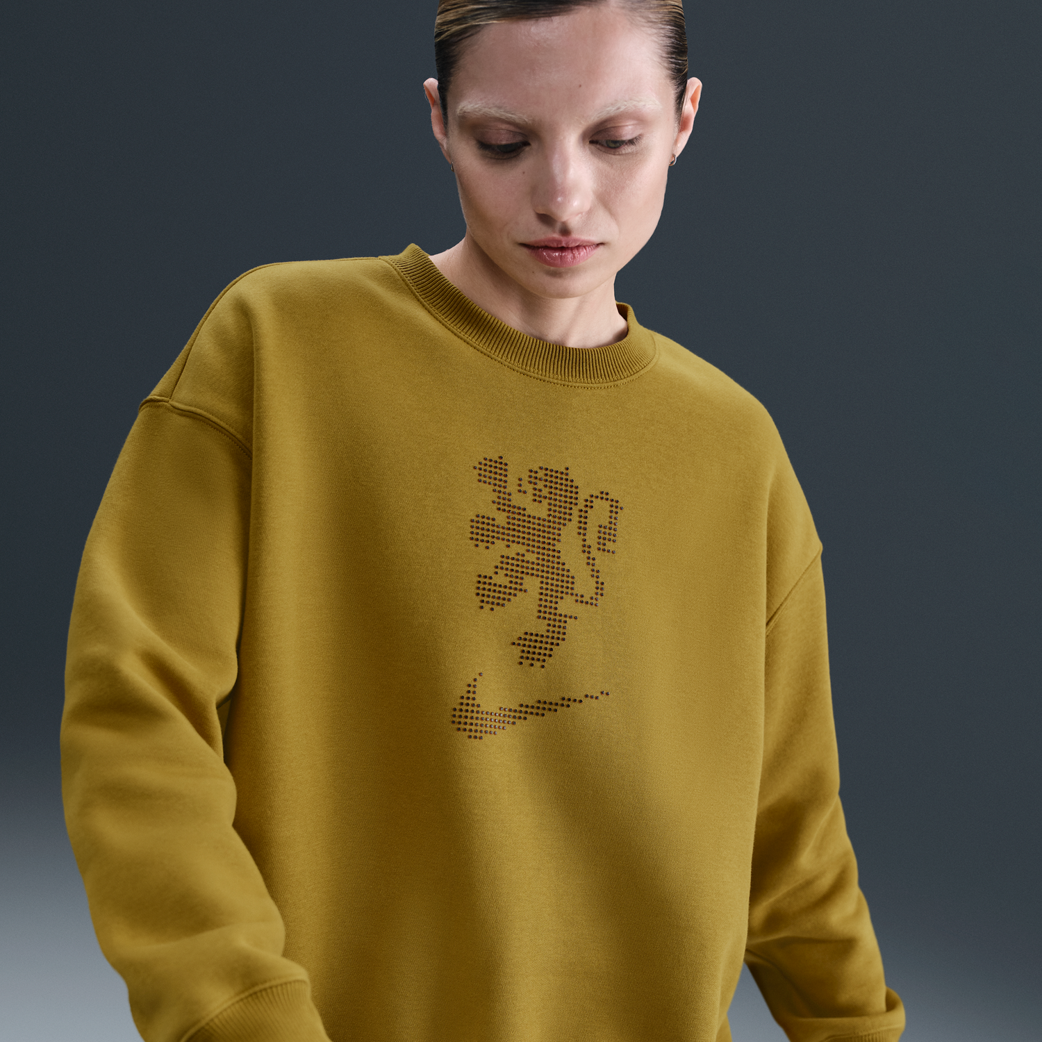 Суитчър Nike Netherlands Phoenix Fleece Crew Sweatshirt Жълто | HJ4109-716, 0