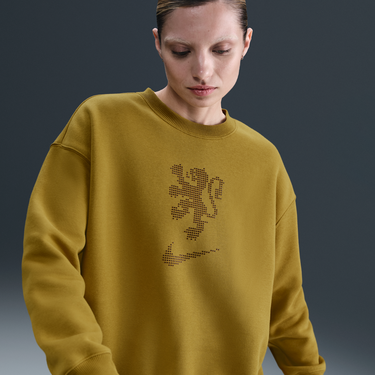 Суитчър Nike Netherlands Phoenix Fleece Crew Sweatshirt Жълто | HJ4109-716, 0