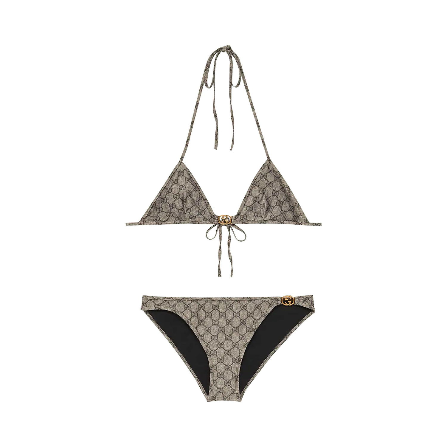 Бански Gucci Gg Stretch Jersey Bikini Сиво | 688999 XHAFL 9742, 1
