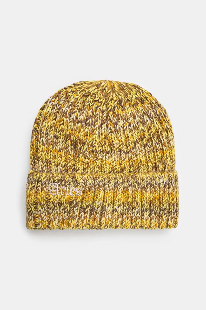 Шапка Aries Rib Knit Space Dye Beanie Жълто | AR9001502, 0