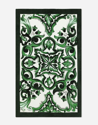 Аксесоари Dolce & Gabbana Dolce & Gabbana Terry Cotton Beach Towel with Green Floral Print Зелено | TCF013TCAHDUV001, 0