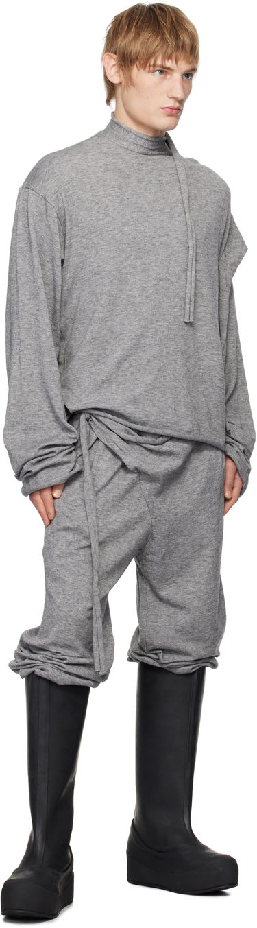 Пуловер Ottolinger Ottolinger Strap Knit Loose Longsleeve Sweatshirt Сиво | 2204010211, 3