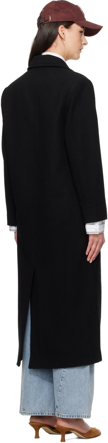 Палта Anine Bing Anine Bing Raleigh Double-Breasted Coat Черно | A-01-10456-BLK1, 2