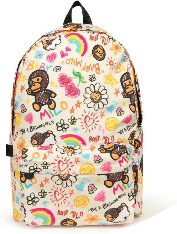 Раница BAPE Baby Milo Sketch Large Backpack Многоцветен | 0MXBGW4228XXP-SKETCH, 1