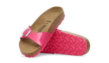 Кецове и обувки Birkenstock Madrid Birko-Flor Patent Narrow Fit Sandal Розово | 1030872, 3