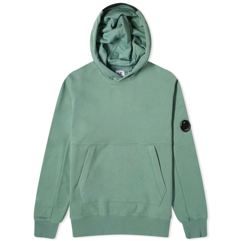 Суитчър C.P. Company Diagonal Raised Fleece Hoodie Зелено | CMSS023A-005086W-626