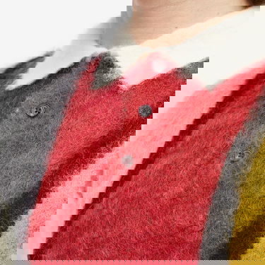 Пуловер BEAMS Long Sleeve Colour Block Knit Polo, Size Medium Многоцветен | 3812-0031-048-01, 5