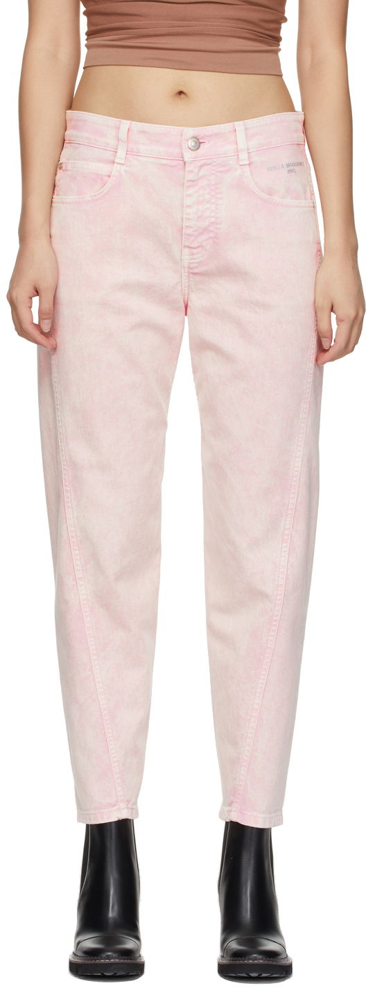 Дънки Stella McCartney Twisted Seam Jeans Розово | 604339SOH59, 0