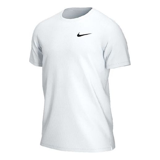Тениска Nike Training Quick Dry Round Neck Short Sleeve T-Shirt Бяло | DB4230-100, 0